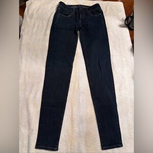 American Eagle Outfitters Women's Dark Blue Jeans Super Stretch Jegging Size 0
